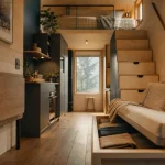 Aménagement tiny house : rangements cachés, mezzanine et lumière