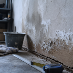 Assèchement des murs : salpêtre et humidité sur mur enduit