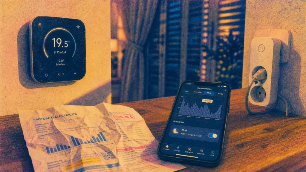 Réduire sa facture d'électricité avec la domotique : thermostat connecté et scénario nuit