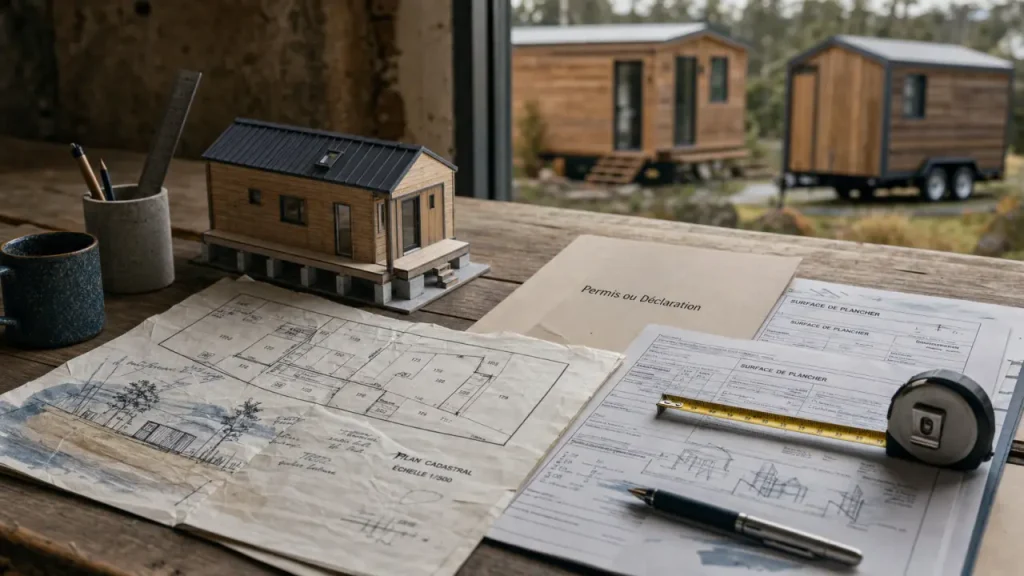 Tiny house permis de construire : permis ou déclaration (plan et modèle)