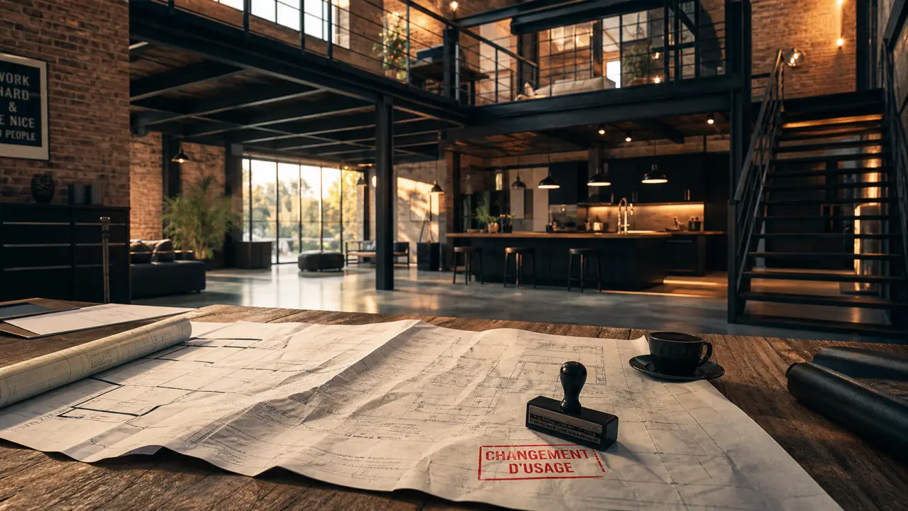 Définition d un loft : grand espace avec briques et verrière