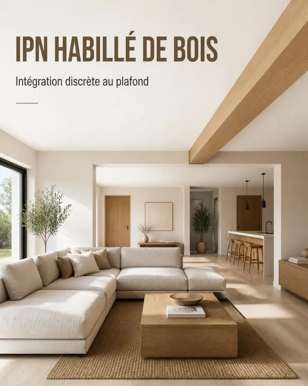 Mettre en valeur un IPN grâce à un habillage bois discret dans un intérieur chaleureux