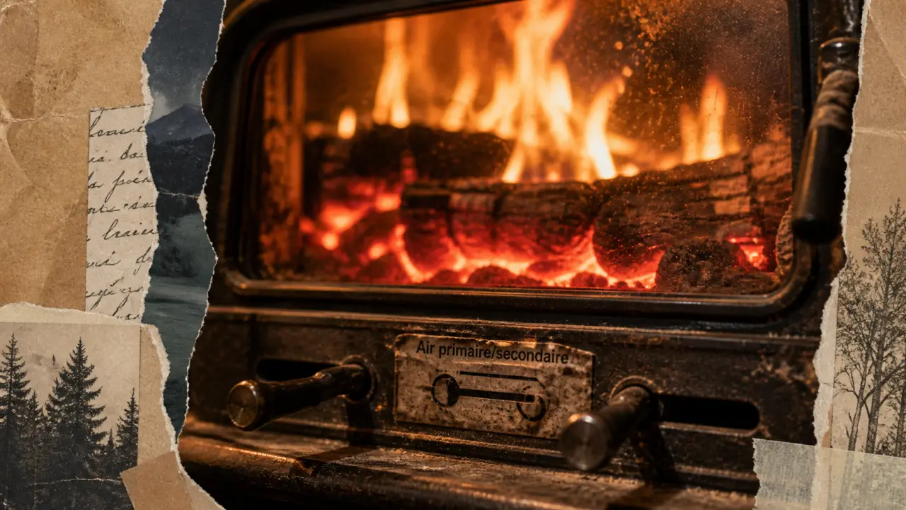 Réglage air primaire et secondaire poêle à bois pour éviter fumée et vitre noire