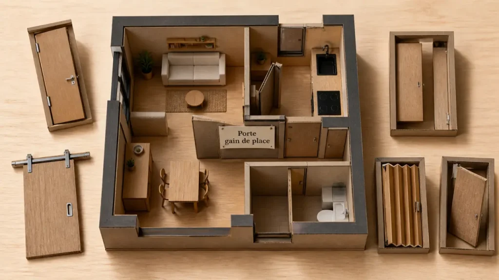 Solution porte petit espace : coulissante, galandage ou accordéon