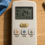 Symboles clim : soleil HEAT, flocon COOL, goutte DRY