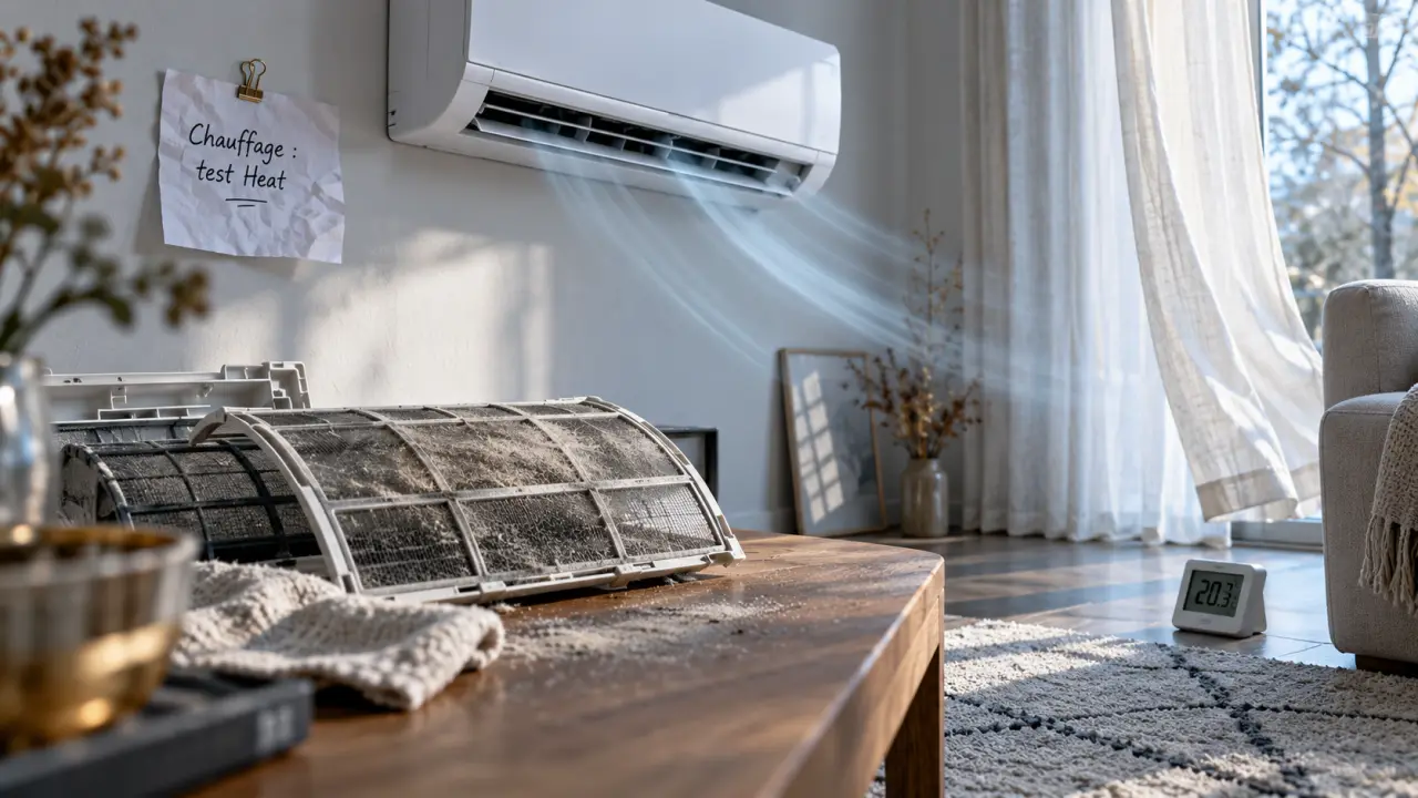 Climatisation souffle froid en mode chauffage : test de dégivrage ou panne