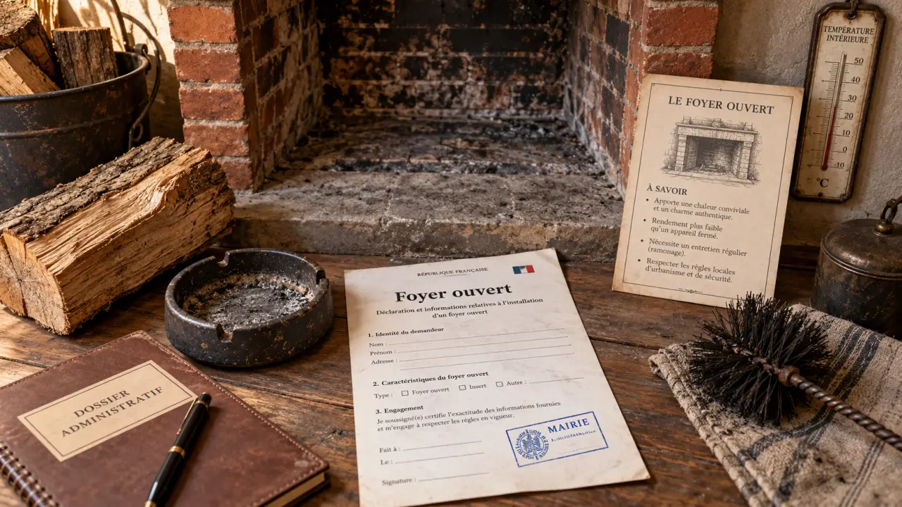 Foyer ouvert cheminée : feu d’agrément soumis aux règles locales