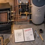 Poele bouilleur pour chauffer toute la maison, échangeur hydraulique et radiateurs
