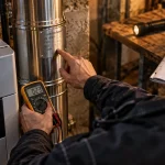 Réglementation conduit de fumée chaudière gaz : vérification 40 cm